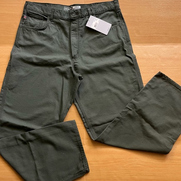 Carhartt Men's Olive Relaxed Jeans - Picture 1 of 8